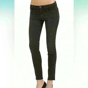 J Brand 620 Mid Rise Super Skinny Jeans, Dare Washed Black Size 29